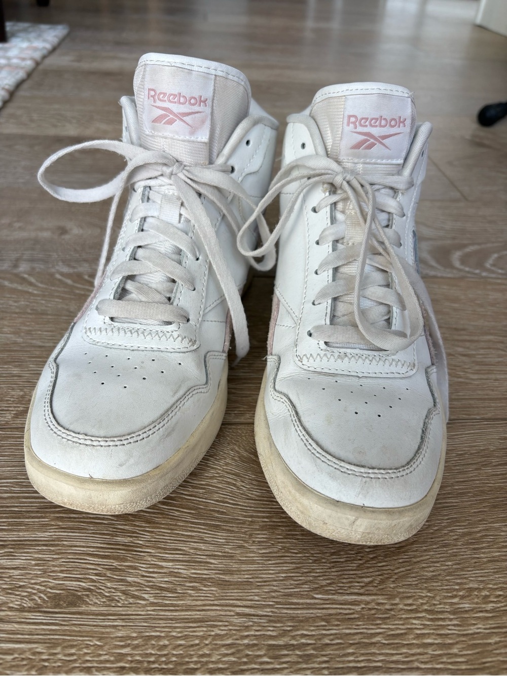 Reebok Women’s Club C High-Top Sneakers White/Frost Berry